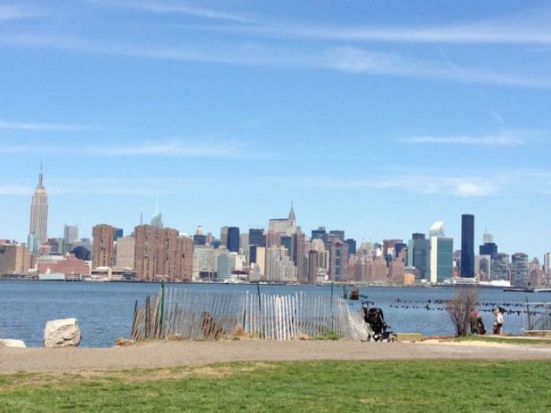 view of manhattan from brooklyn flea