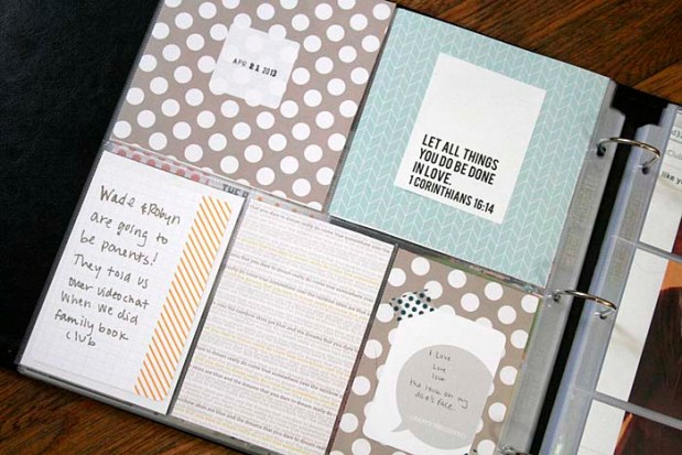 left page project life