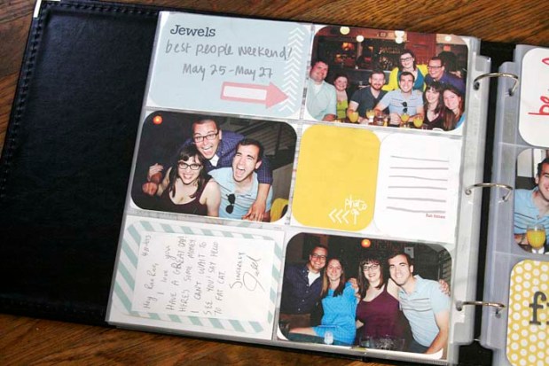 left page project life 