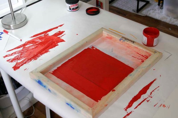 working screen printing