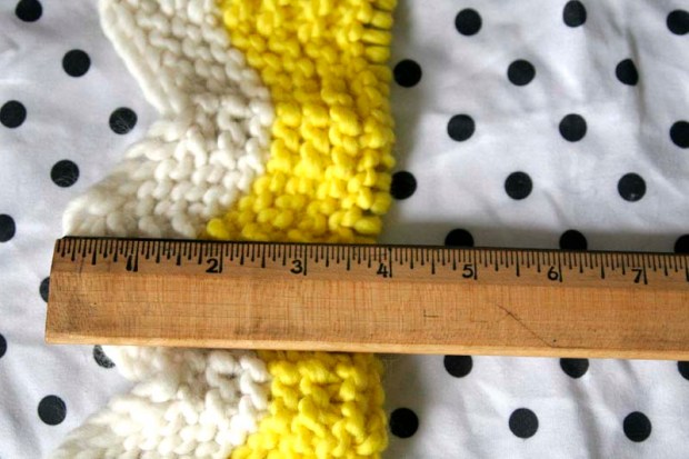 baby blanket knitting inches