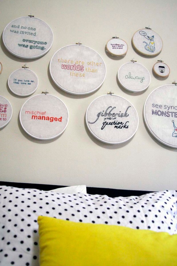 embroidery display rae's days