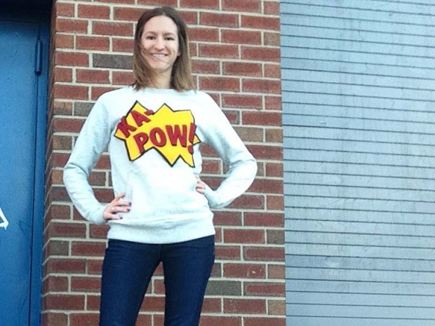 rae's days comic book sweatshirt