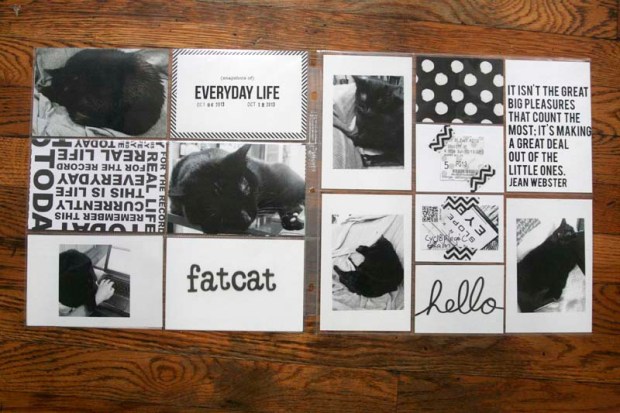 project life rae's days october spread