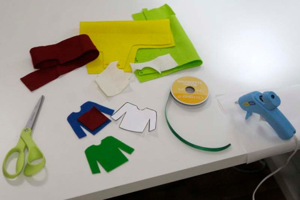 decorate and assemble your ugly sweaters