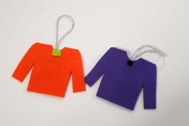 back of the ugly sweater ornaments