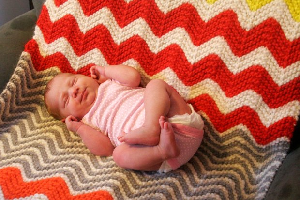 baby nudson in baby blanket