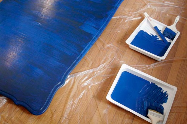 painting the kitchen table