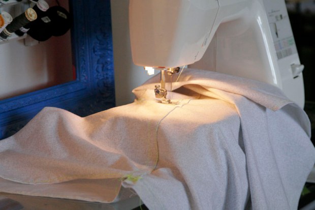 rae's days sewing a dress