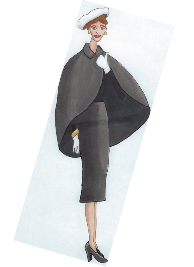 raes drawings cape dress