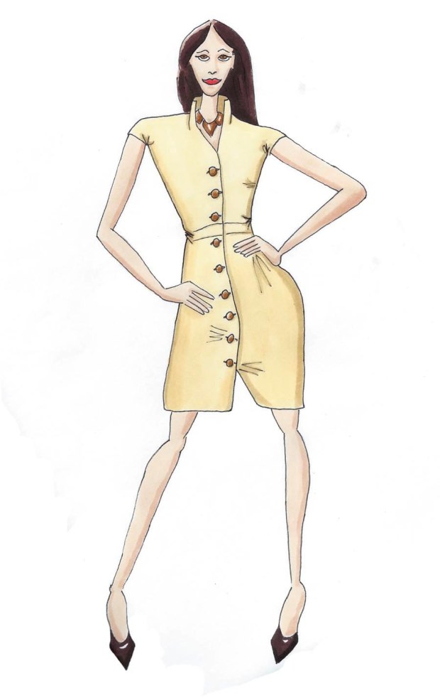 sketch of what i wore