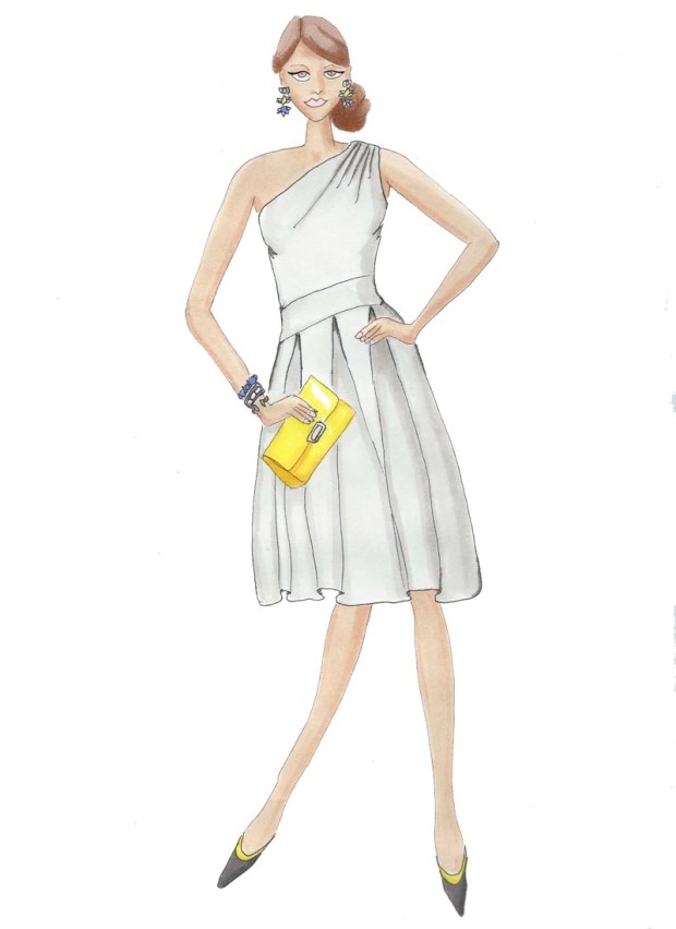 raes day sweddington way bridesmaid illustration